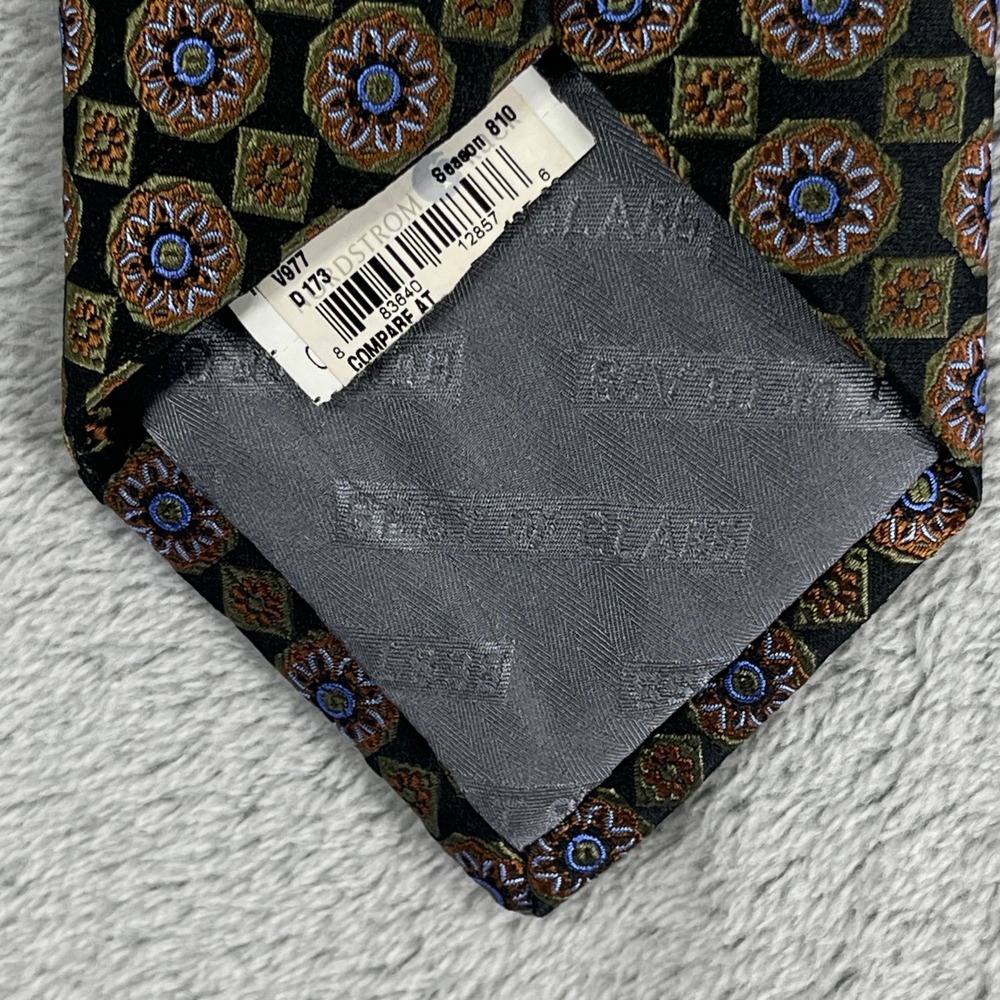 Robert Talbott Silk Tie Men OS Multi Geometric Medallion Best of Class - Picture 5 of 9